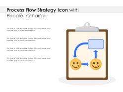 Process flow strategy icon with people incharge