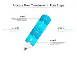 Process flow timeline with four steps