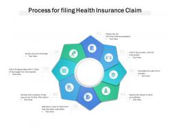 Process for filing health insurance claim