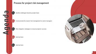 Process For Project Risk Management Powerpoint Presentation Slides Aesthatic Downloadable