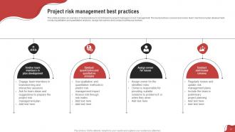 Process For Project Risk Management Powerpoint Presentation Slides Good Customizable