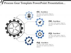 Process gear template powerpoint presentation templates