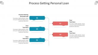 Process getting personal loan ppt powerpoint presentation diagram graph charts cpb