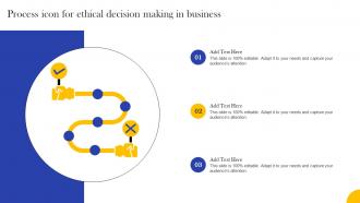 Process Icon For Ethical Decision Making In Business