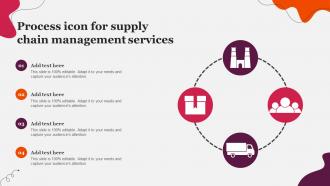 Process Icon For Supply Chain Management Services