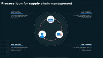 Process Icon For Supply Chain Management