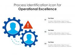 Process identification icon for operational excellence