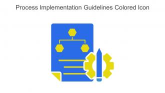 Process Implementation Guidelines Colored Icon In Powerpoint Pptx Png And Editable Eps Format