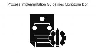 Process Implementation Guidelines Monotone Icon In Powerpoint Pptx Png And Editable Eps Format
