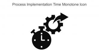 Process Implementation Time Monotone Icon In Powerpoint Pptx Png And Editable Eps Format