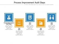 Process improvement audit steps ppt infographic template background images cpb