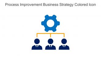 Process Improvement Business Strategy Colored Icon In Powerpoint Pptx Png And Editable Eps Format