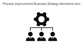 Process Improvement Business Strategy Monotone Icon In Powerpoint Pptx Png And Editable Eps Format