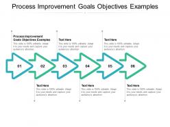 Process improvement goals objectives examples ppt powerpoint presentation icon show cpb