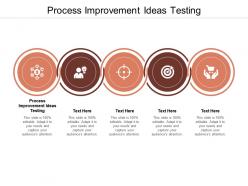 Process improvement ideas testing ppt powerpoint presentation aids professional cpb