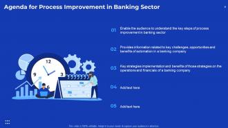 Process improvement in banking sector powerpoint presentation slides