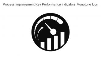 Process Improvement Key Performance Indicators Monotone Icon In Powerpoint Pptx Png And Editable Eps Format