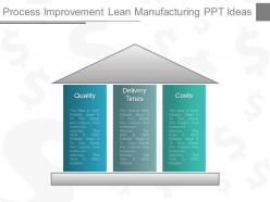 Process improvement lean manufacturing ppt ideas