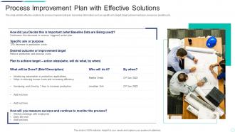 Process Improvement Plan With Effective Solutions