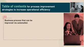 Process Improvement Strategies To Increase Operational Efficiency Powerpoint Presentation Slides Customizable Ideas