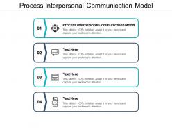 Process interpersonal communication model ppt powerpoint presentation inspiration images cpb