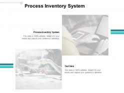 Process inventory system ppt powerpoint presentation outline brochure cpb