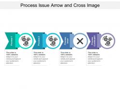 Process issue arrow and cross image