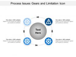 Process Issues Gears And Limitation Icon
