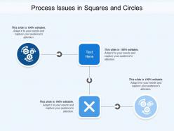 Process issues in squares and circles