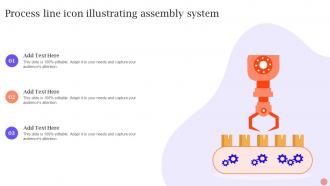 Process Line Icon Illustrating Assembly System
