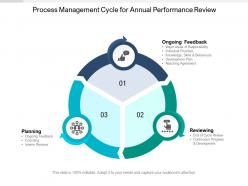 Process management cycle for annual performance review