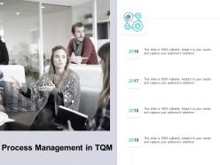 Process management in tqm ppt powerpoint presentation inspiration visuals