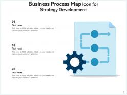Process map icon business development strategy hierarchy organizational
