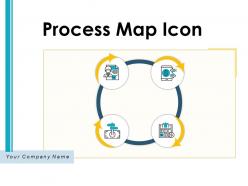 Process Map Icon Continuous Improvement Illustrating Business Optimize Resources
