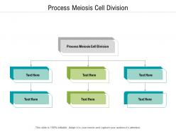 Process meiosis cell division ppt powerpoint presentation pictures slide cpb