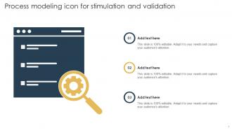 Process Modeling Icon For Stimulation And Validation