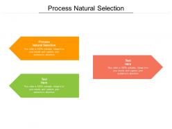 Process natural selection ppt powerpoint presentation ideas slides cpb