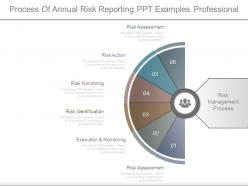 Process of annual risk reporting ppt examples professional