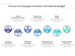 Process of campaign promotion with allocate budget