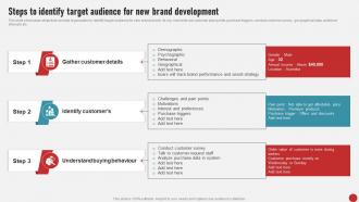 Process Of Developing And Launching Steps To Identify Target Audience For New MKT SS V
