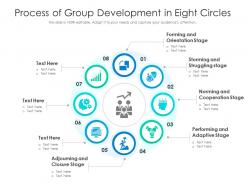Process Of Group Development In Eight Circles