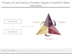 Process Of Lead Delivery Providers Diagram Powerpoint Slides Information