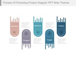 Process of promoting product diagram ppt slide themes