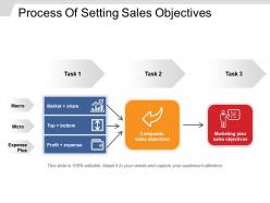 Process of setting sales objectives sample of ppt