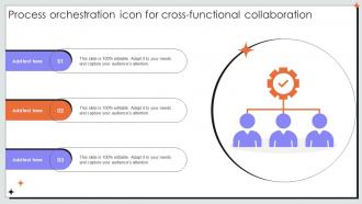Process Orchestration Icon For Cross Functional Collaboration