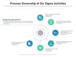 Process ownership of six sigma activities