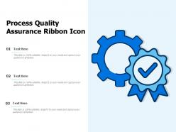 Process quality assurance ribbon icon