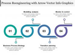Process re engineering with arrow vector info graphics