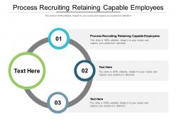 Process recruiting retaining capable employees ppt powerpoint presentation show cpb