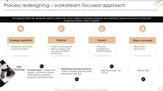 Process Redesigning Workstream Focused Approach Redesign Of Core Business Processes